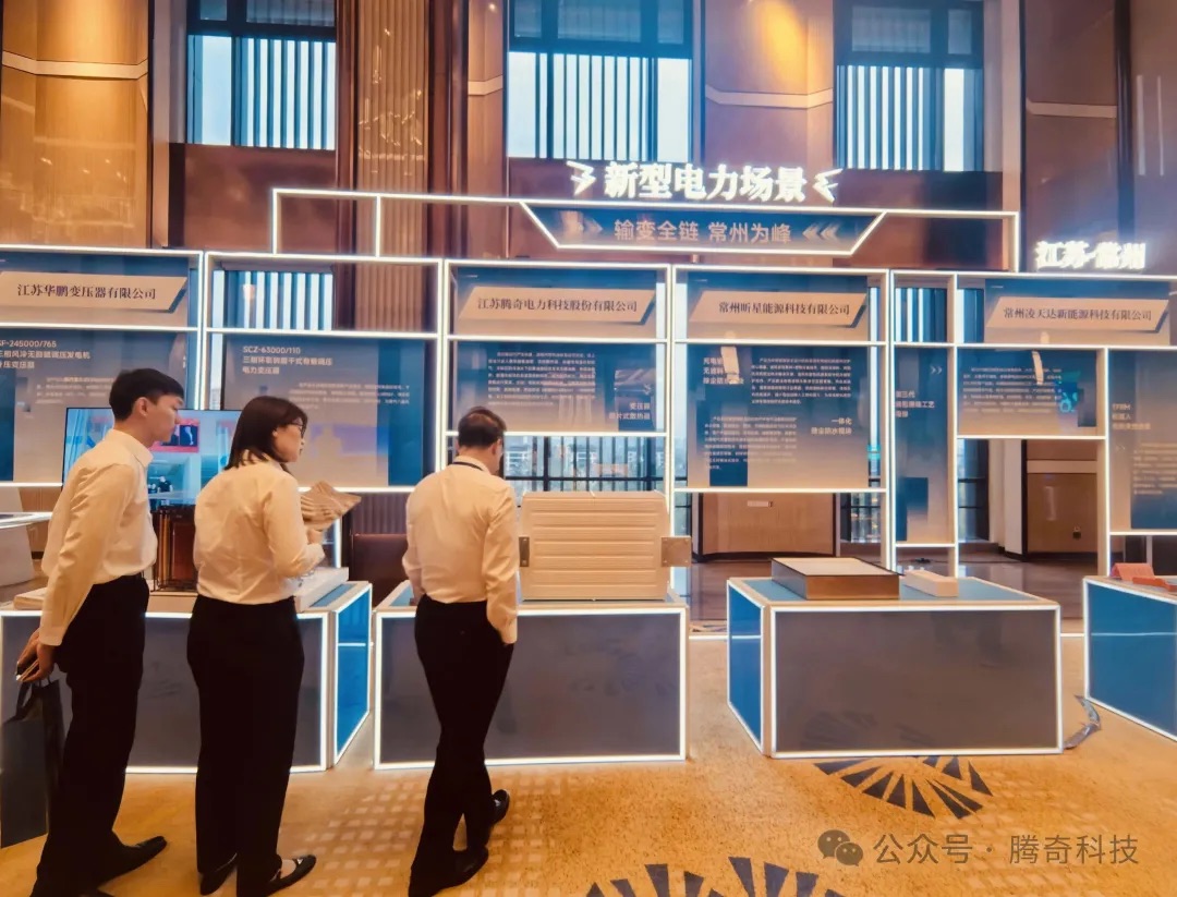 Tengqi Technology exchanging with customers at the expo